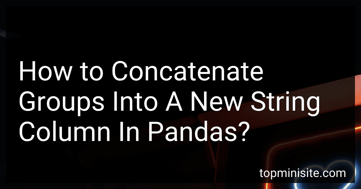 How to Concatenate Groups Into A New String Column In Pandas? image