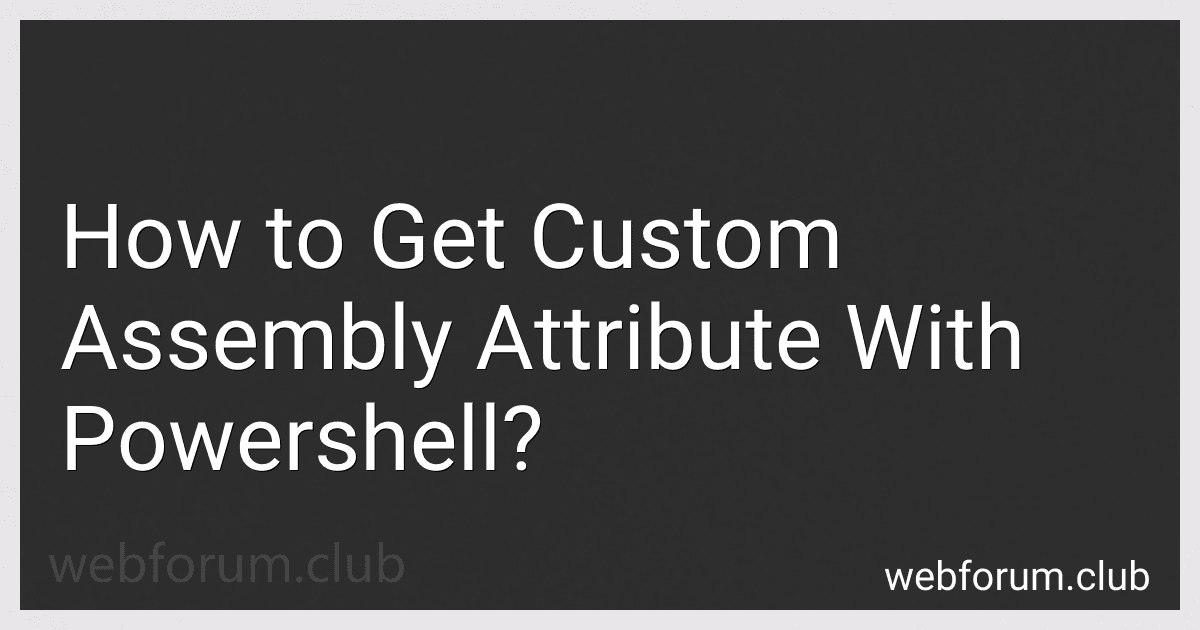 How to Get Custom Assembly Attribute With Powershell? image
