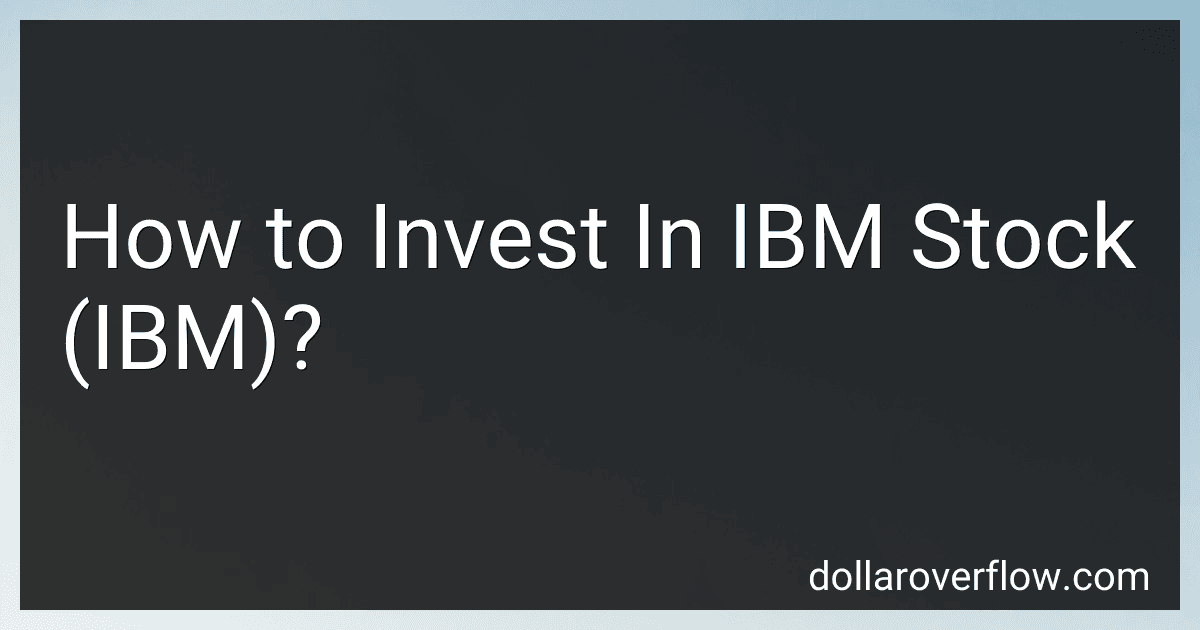 How to Invest In IBM Stock (IBM)? image