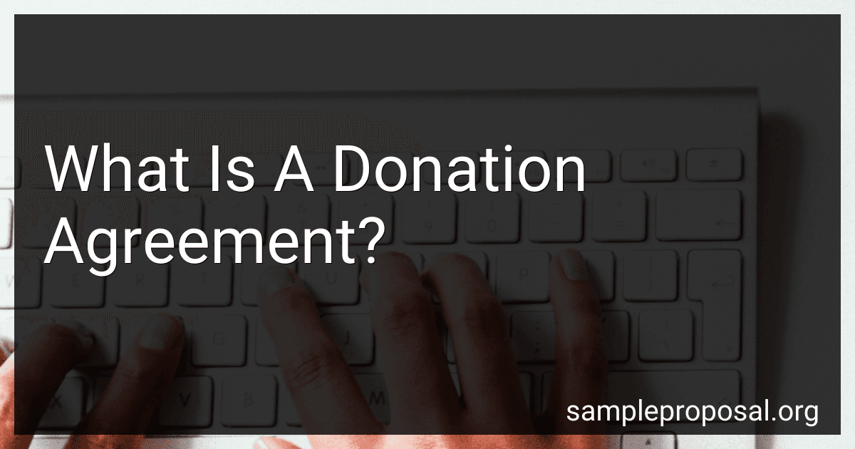 What Is A Donation Agreement? image