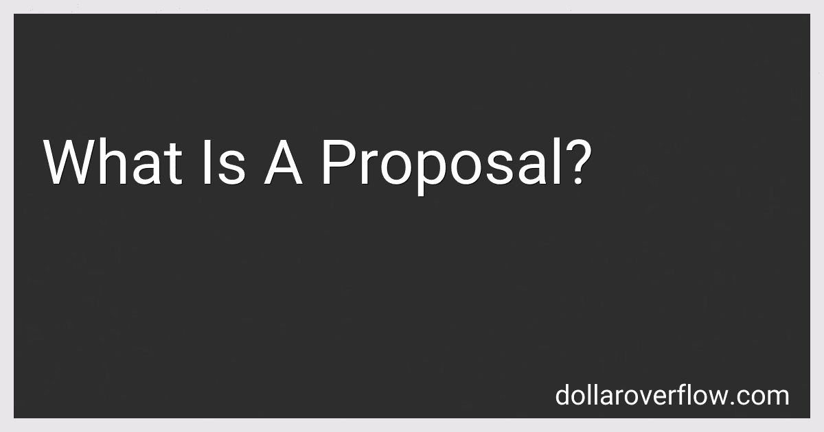 What Is A Proposal? image