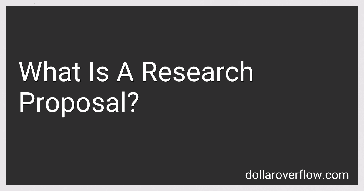 What Is A Research Proposal? image