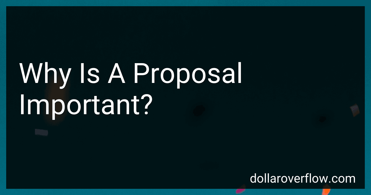 Why Is A Proposal Important? image