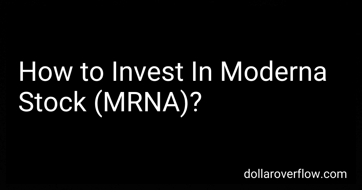 How to Invest In Moderna Stock (MRNA)? image