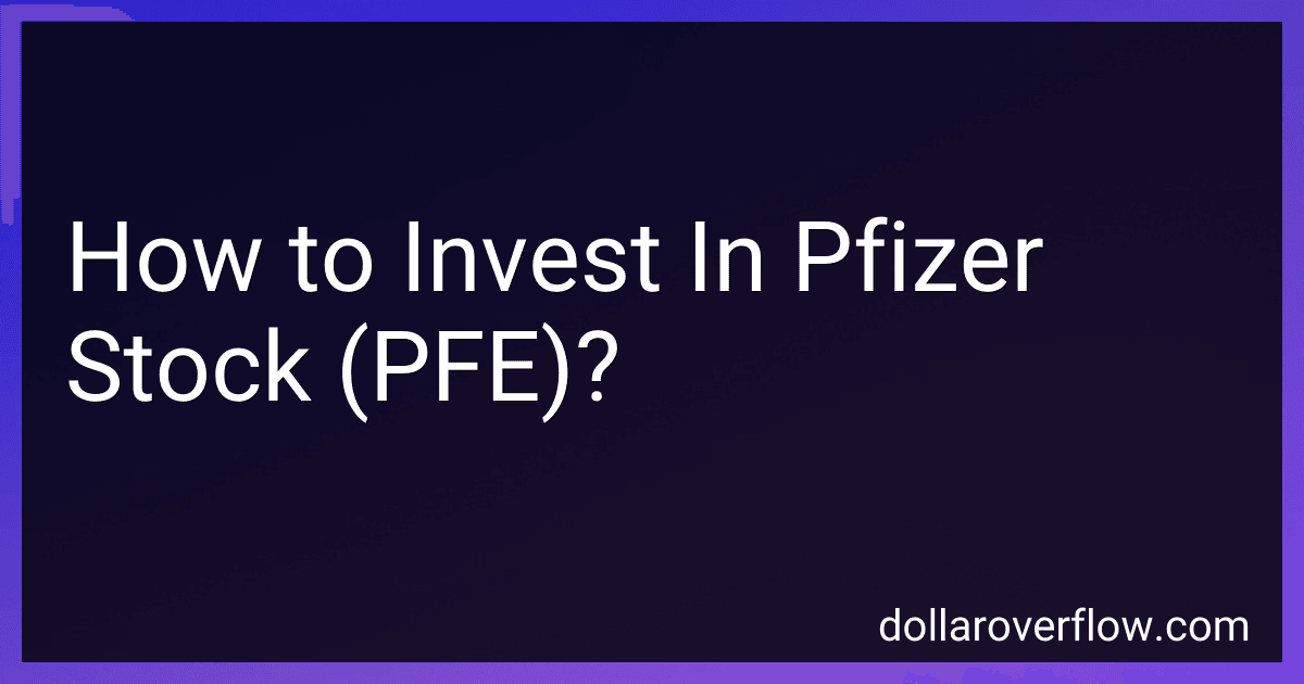 How to Invest In Pfizer Stock (PFE)? image