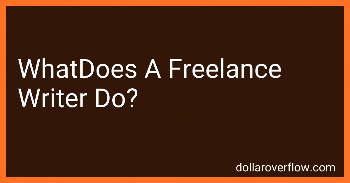 WhatDoes A Freelance Writer Do? image
