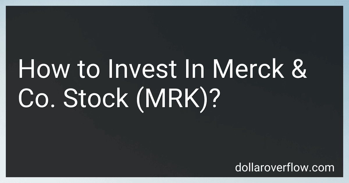 How to Invest In Merck & Co. Stock (MRK)? image