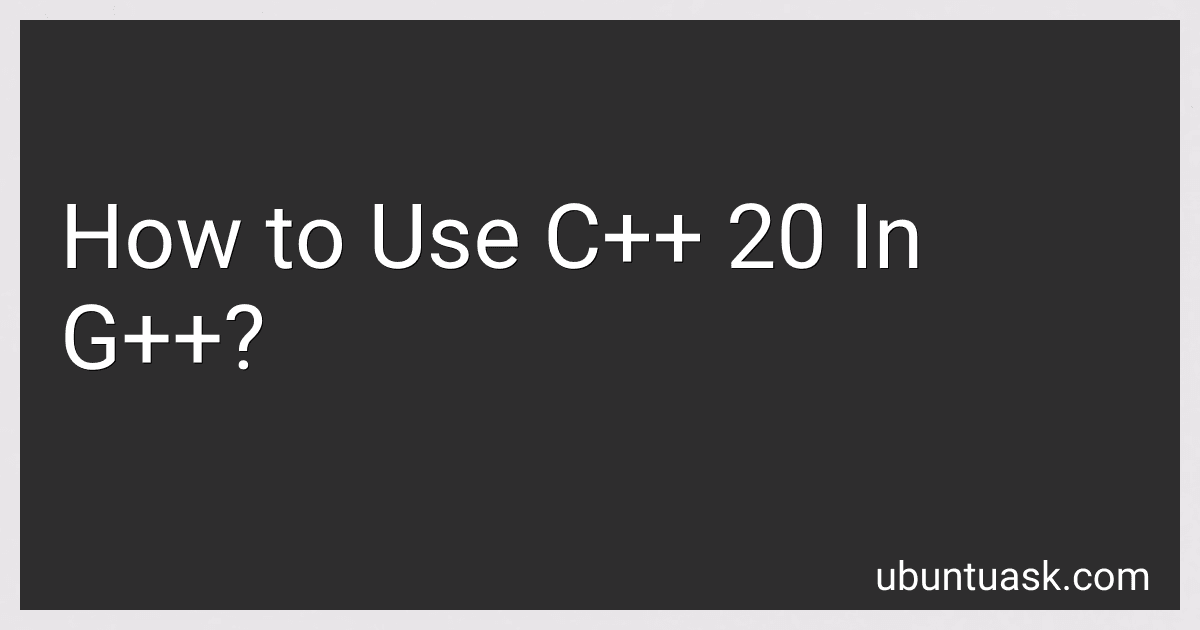 How to Use C++ 20 In G++? image