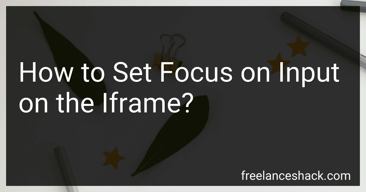 How to Set Focus on Input on the Iframe? image