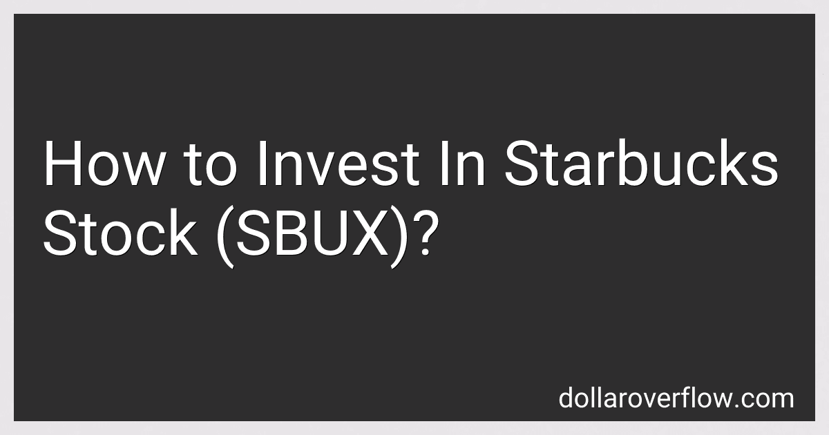 How to Invest In Starbucks Stock (SBUX)? image