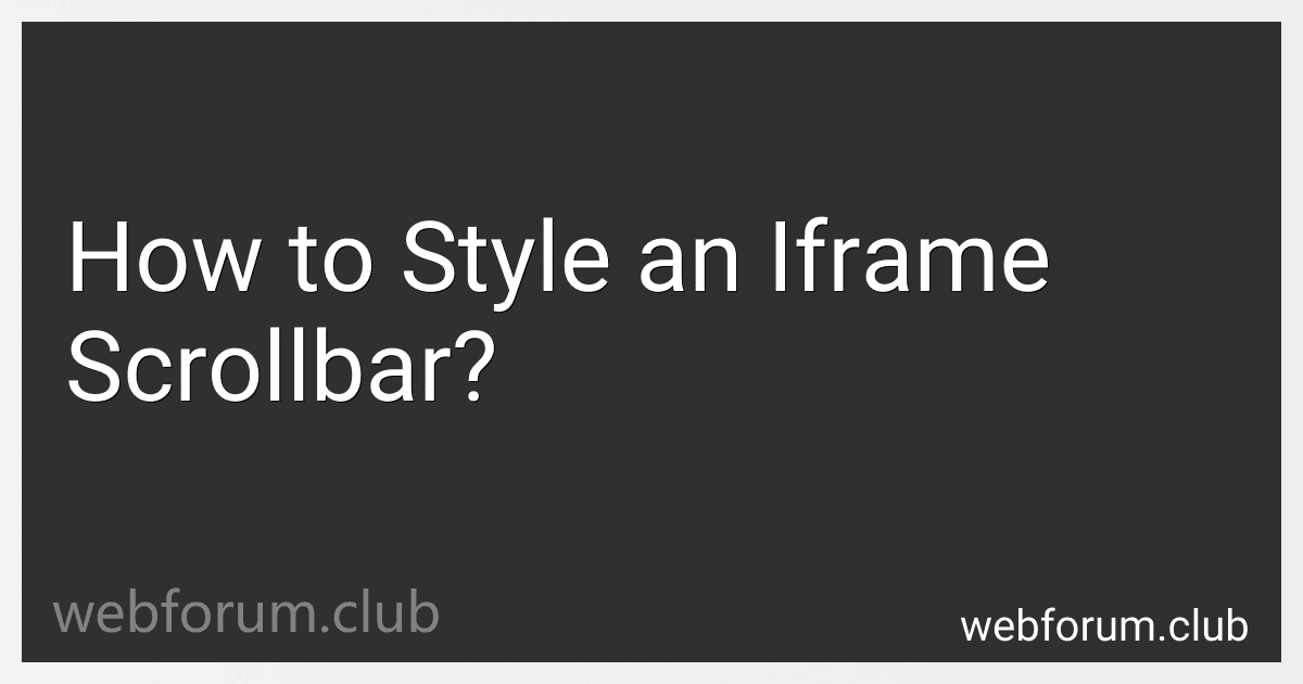 How to Style an Iframe Scrollbar? image