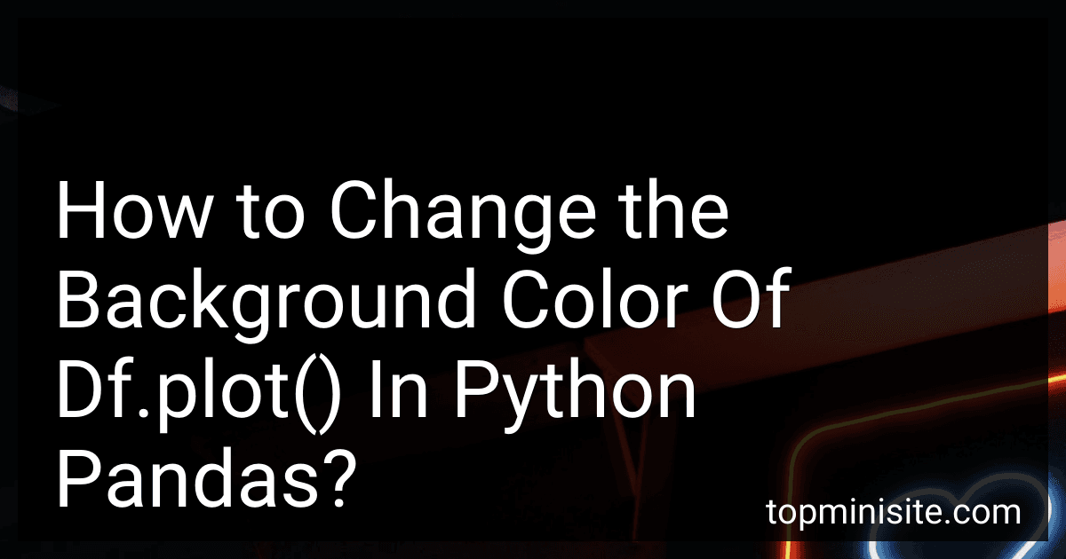 How to Change the Background Color Of Df.plot() In Python Pandas? image