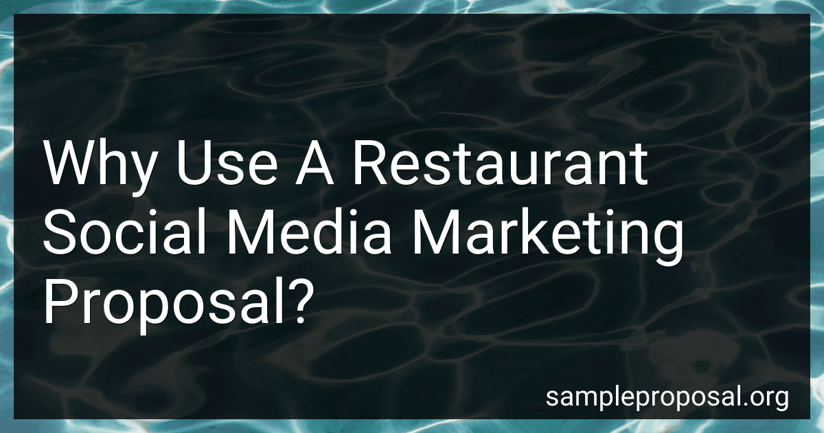 Why Use A Restaurant Social Media Marketing Proposal? image