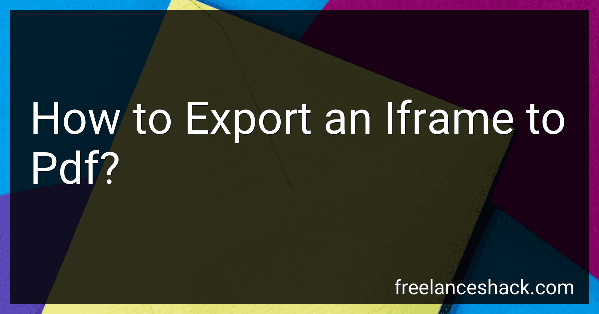 How to Export an Iframe to Pdf? image