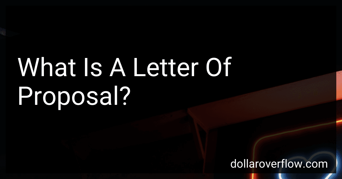 What Is A Letter Of Proposal? image