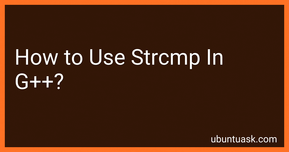 How to Use Strcmp In G++? image