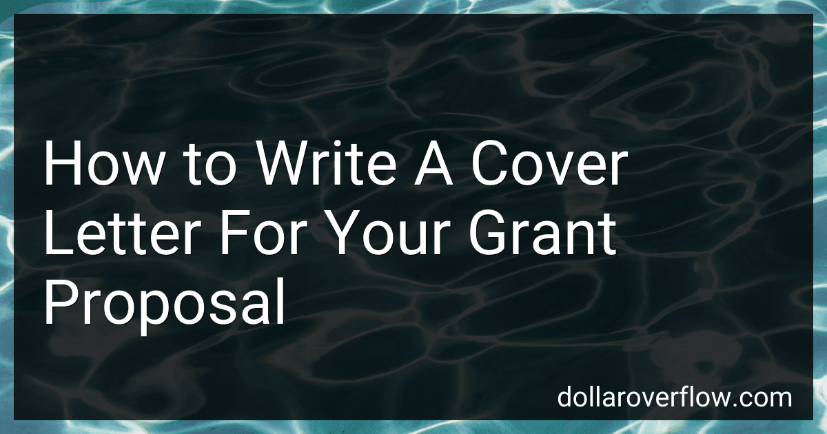 How to Write A Cover Letter For Your Grant Proposal image