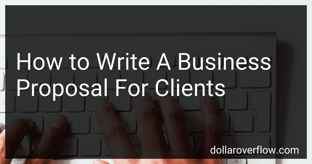 How to Write A Business Proposal For Clients image
