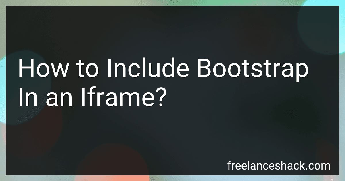 How to Include Bootstrap In an Iframe? image