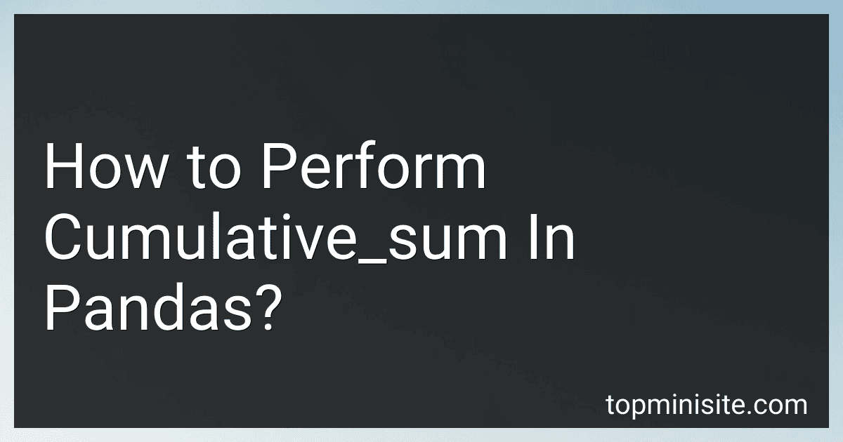 How to Perform Cumulative_sum In Pandas? image