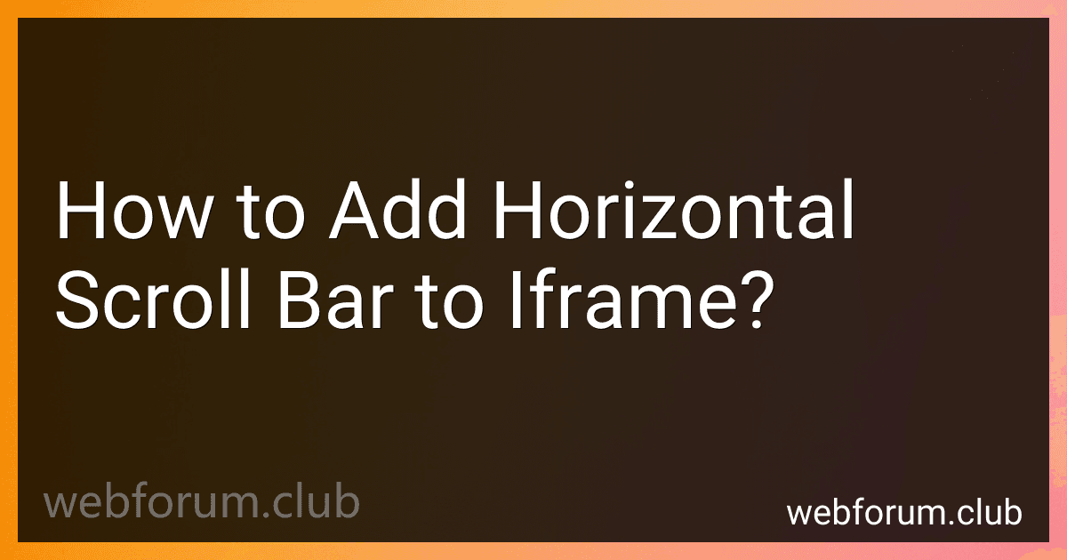How to Add Horizontal Scroll Bar to Iframe? image