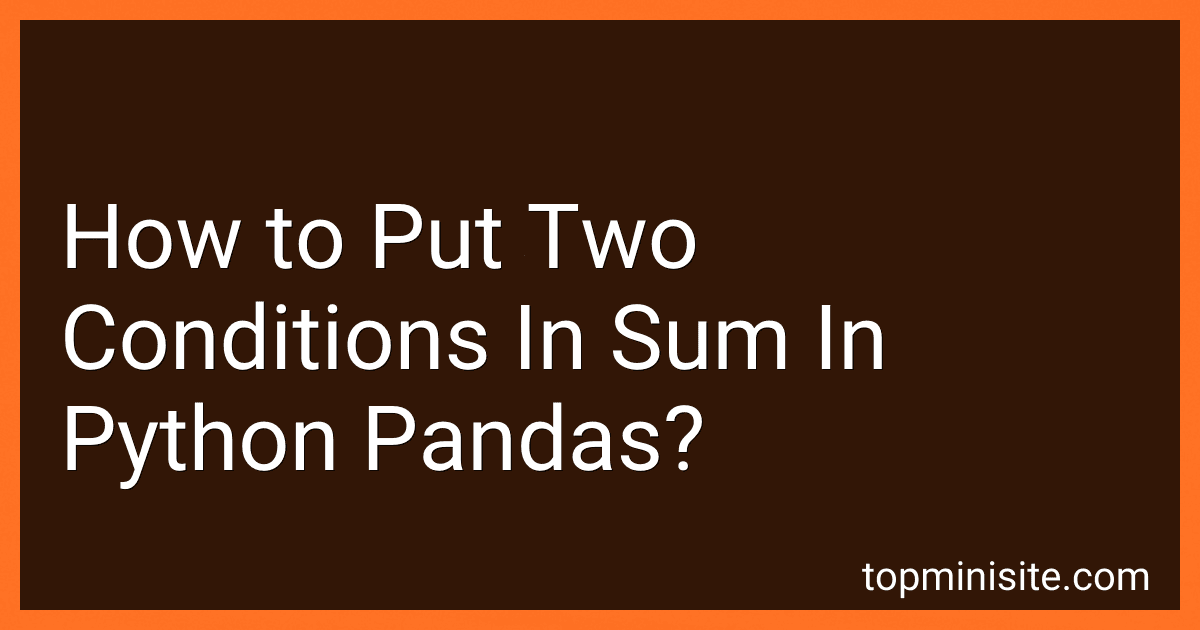 How to Put Two Conditions In Sum In Python Pandas? image