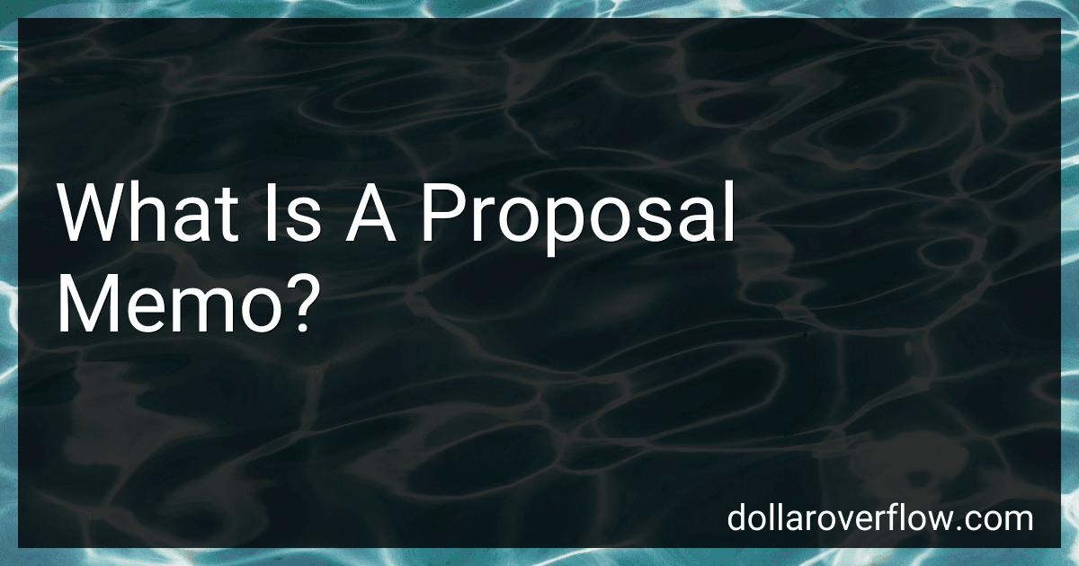 What Is A Proposal Memo? image