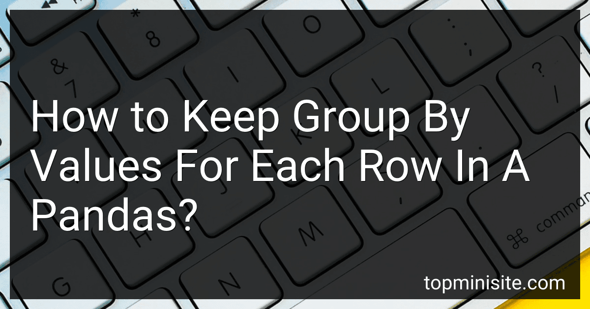 How to Keep Group By Values For Each Row In A Pandas? preview