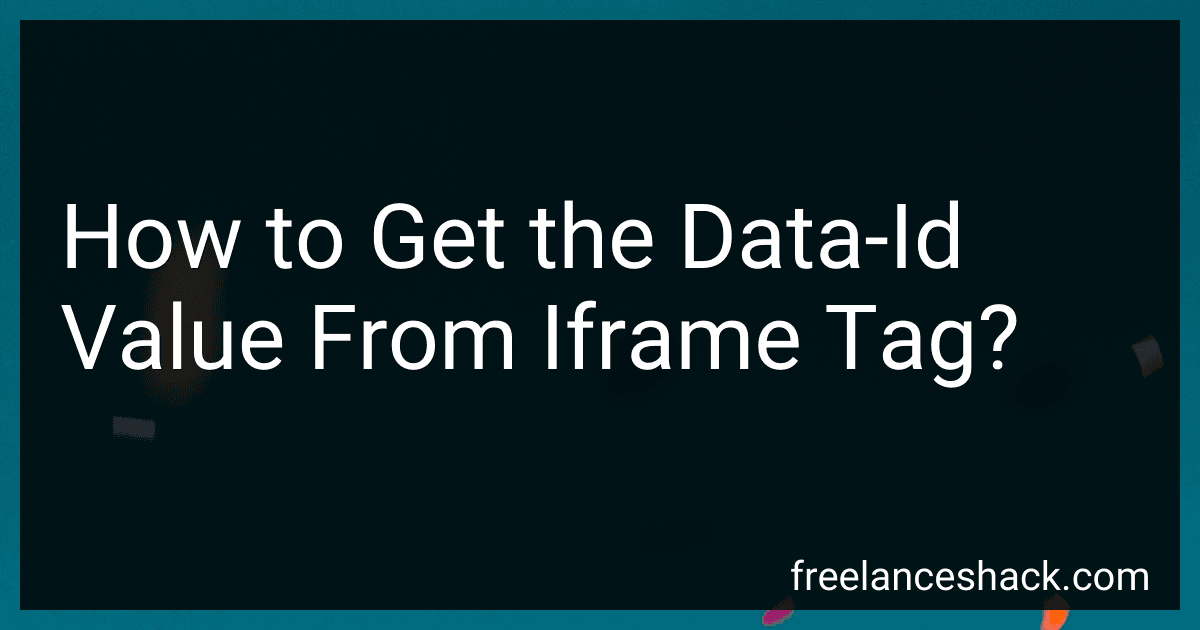 How to Get the Data-Id Value From Iframe Tag? image