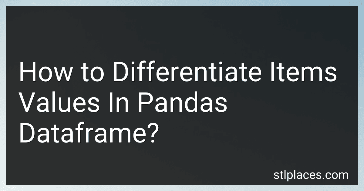 How to Differentiate Items Values In Pandas Dataframe? preview