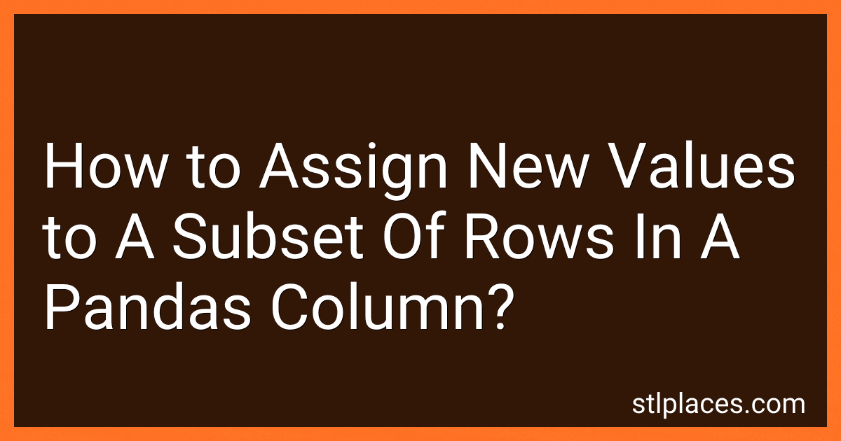How to Assign New Values to A Subset Of Rows In A Pandas Column? preview