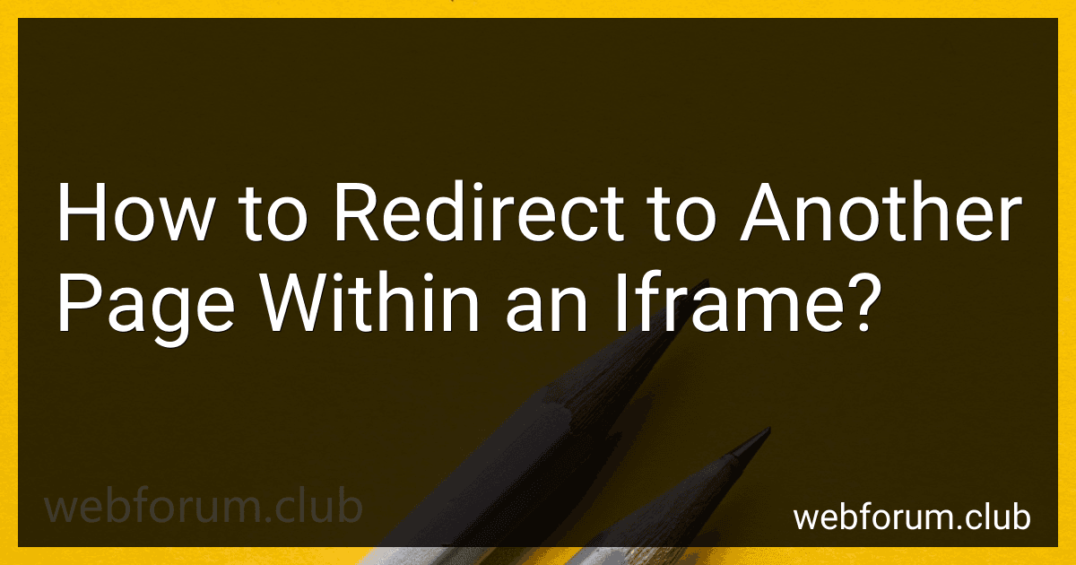 How to Redirect to Another Page Within an Iframe? image