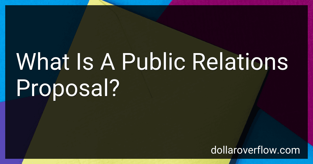 What Is A Public Relations Proposal? image