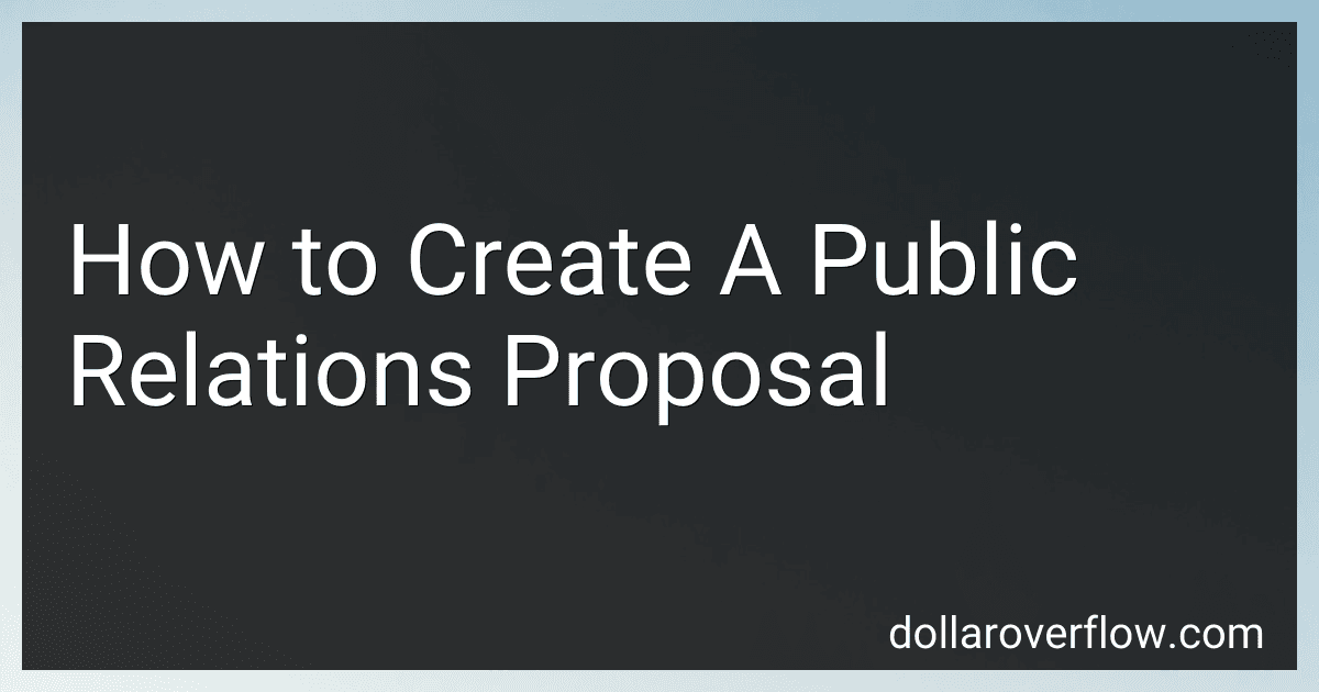 How to Create A Public Relations Proposal image