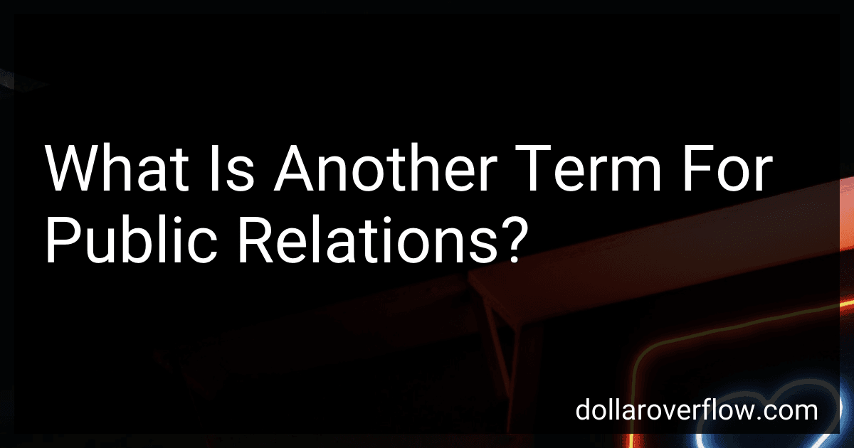 What Is Another Term For Public Relations? image