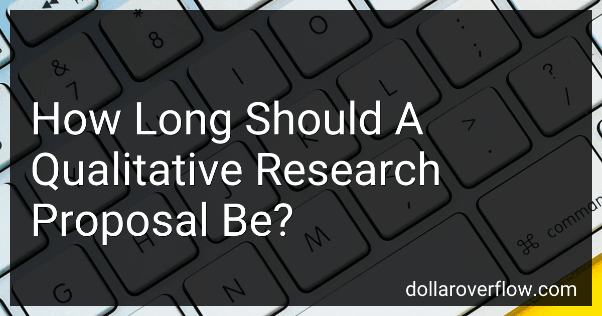 How Long Should A Qualitative Research Proposal Be? image