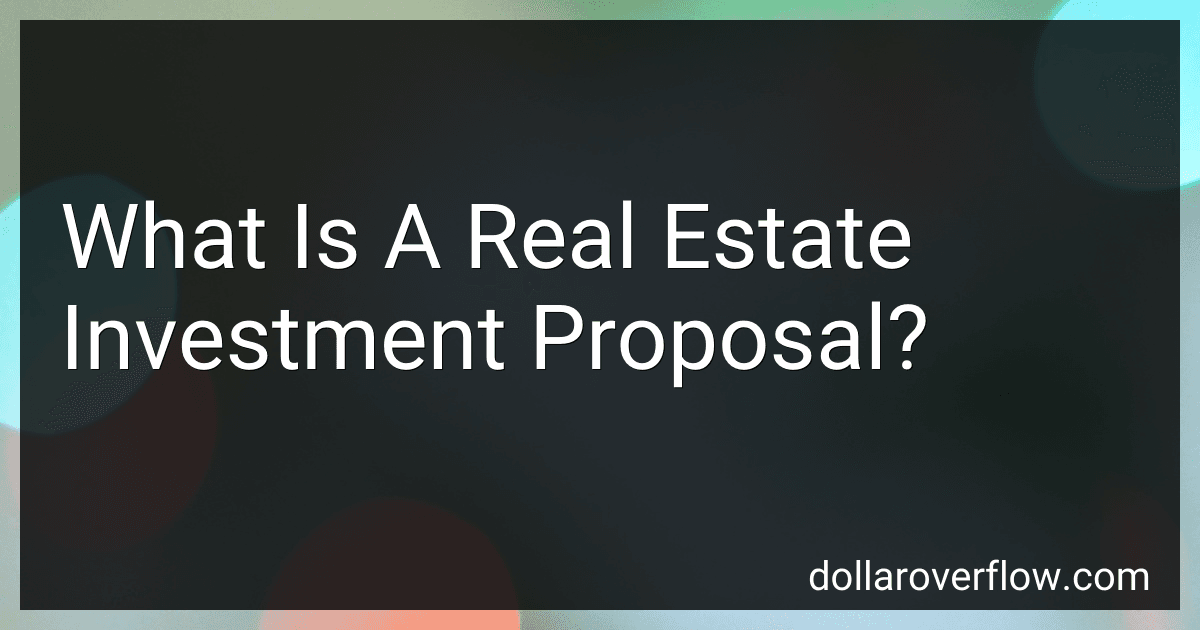 What Is A Real Estate Investment Proposal? image