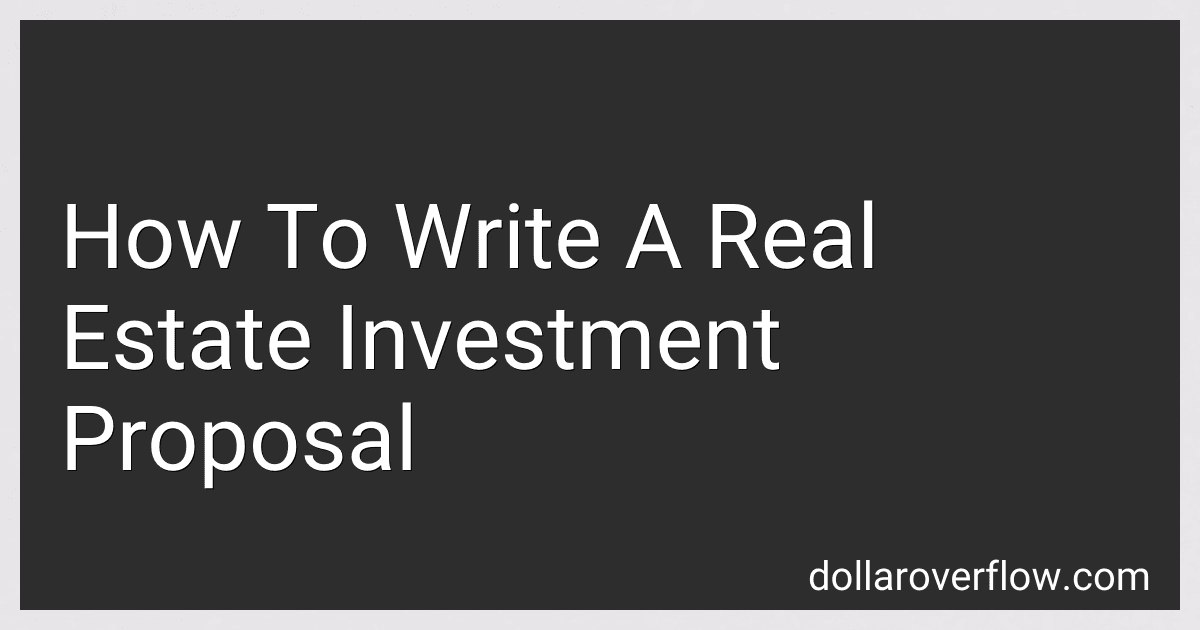 How To Write A Real Estate Investment Proposal image