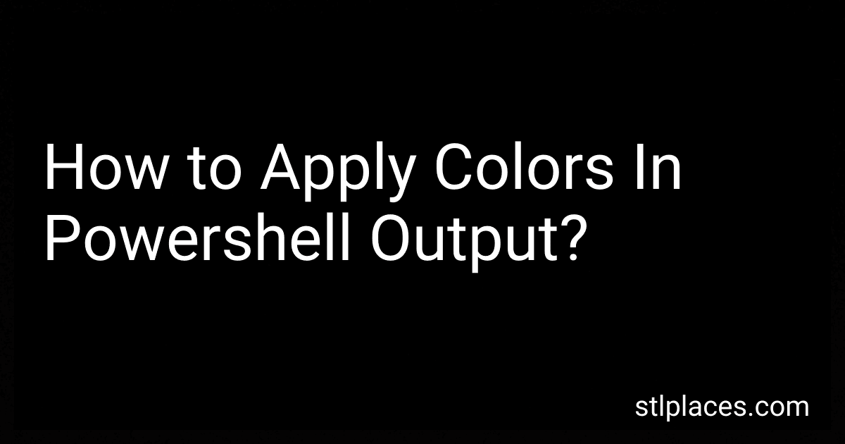 How to Apply Colors In Powershell Output? image