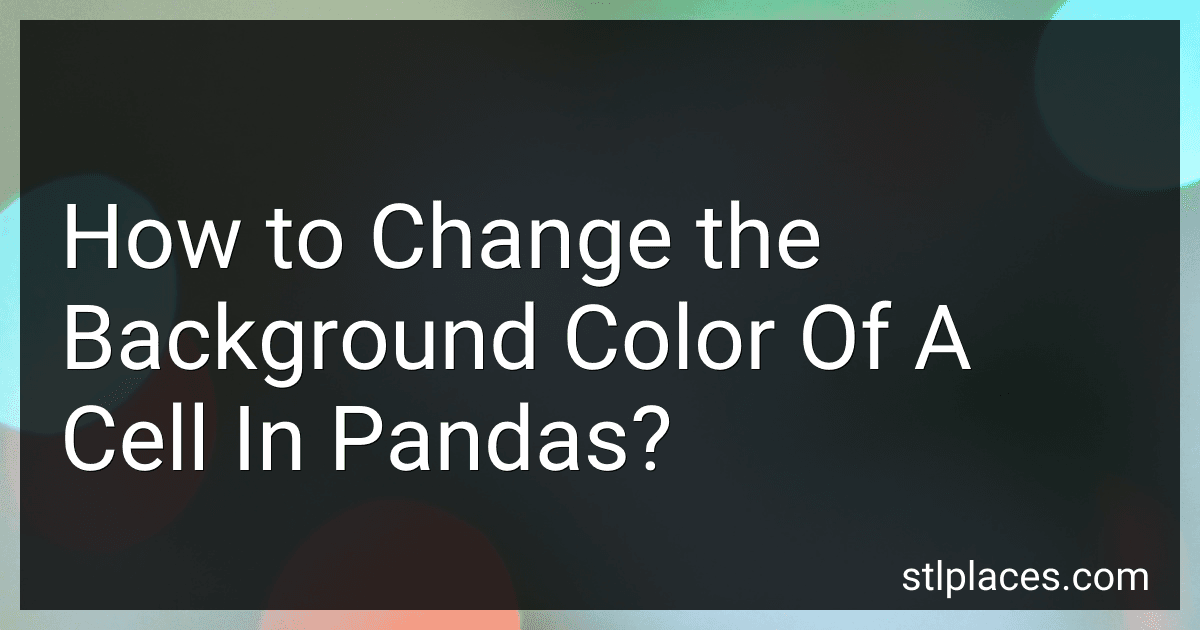 How to Change the Background Color Of A Cell In Pandas? image