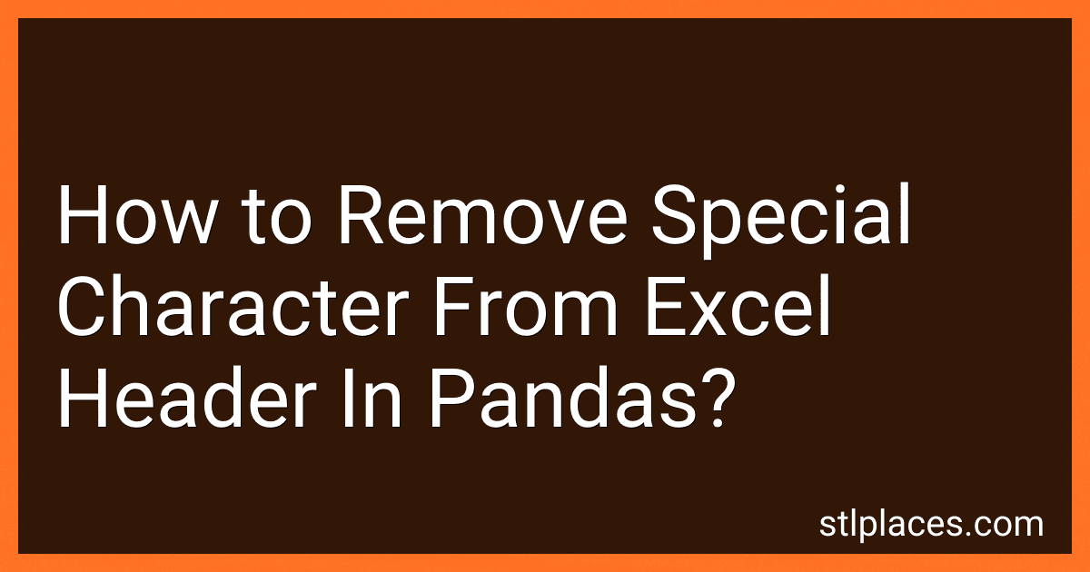 How to Remove Special Character From Excel Header In Pandas? preview