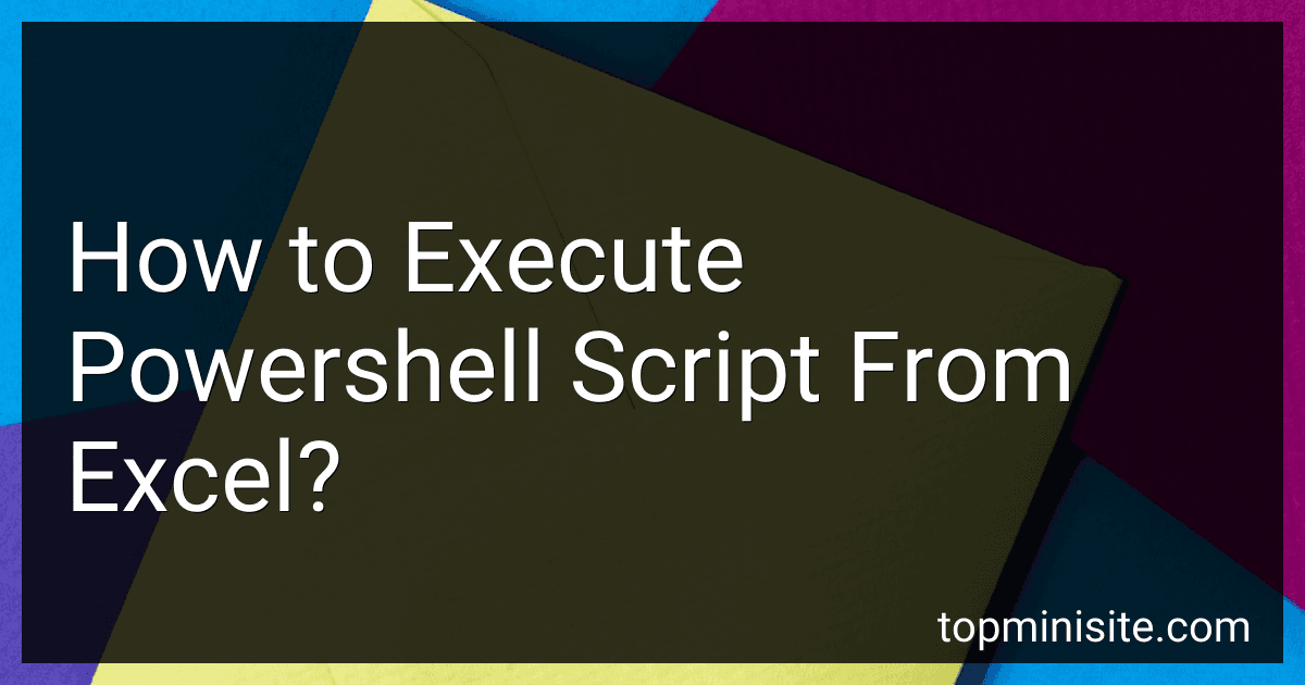 How to Execute Powershell Script From Excel? image