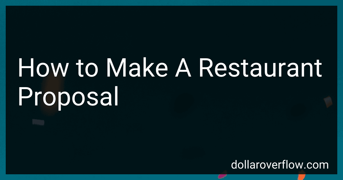 How to Make A Restaurant Proposal image
