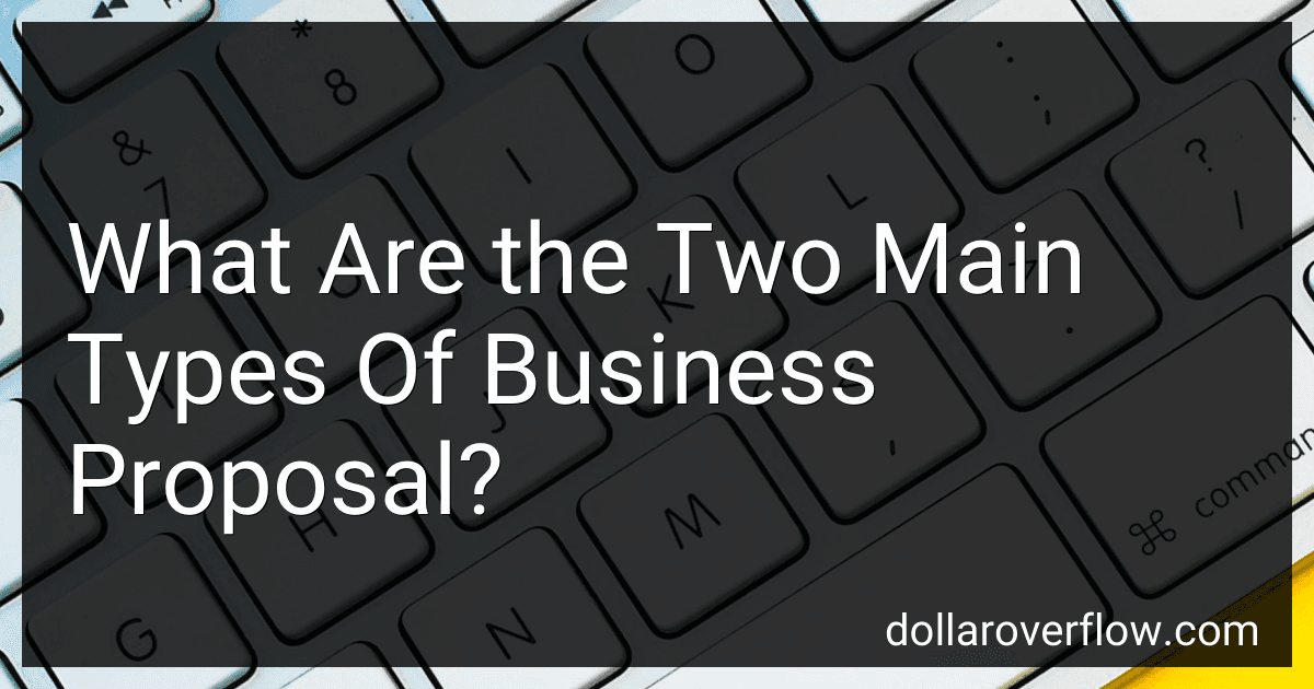 What Are the Two Main Types Of Business Proposal? image
