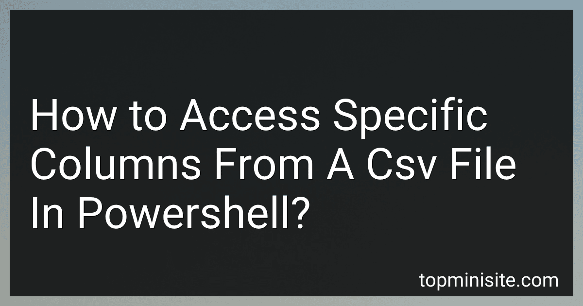 How to Access Specific Columns From A Csv File In Powershell? image