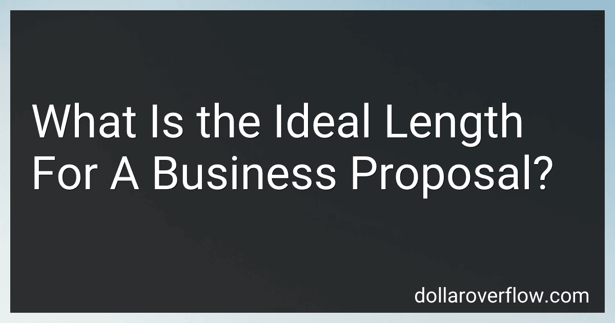 What Is the Ideal Length For A Business Proposal? image