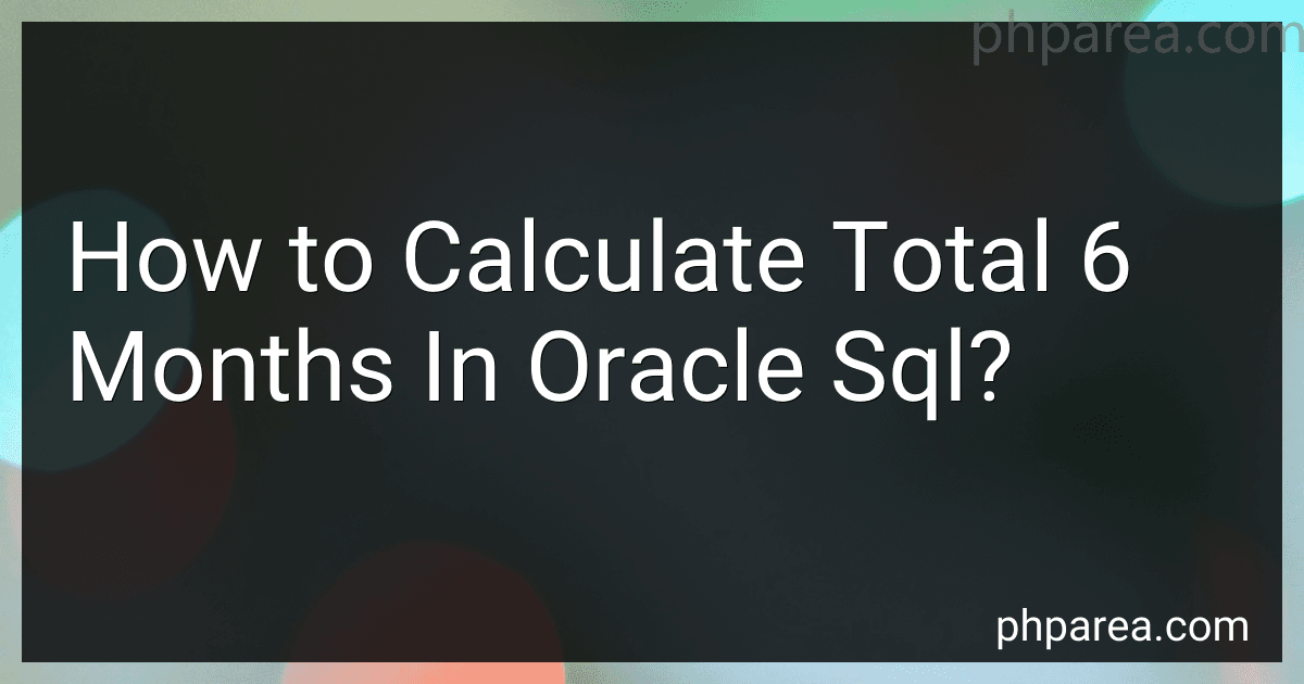 How to Calculate Total 6 Months In Oracle Sql? preview