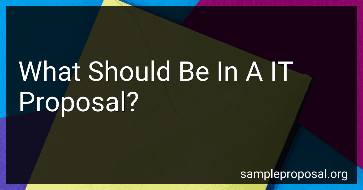 What Should Be In A IT Proposal? image