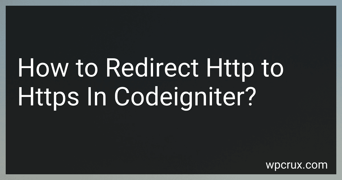 How to Redirect Http to Https In Codeigniter? preview