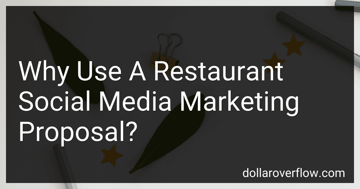 Why Use A Restaurant Social Media Marketing Proposal? image